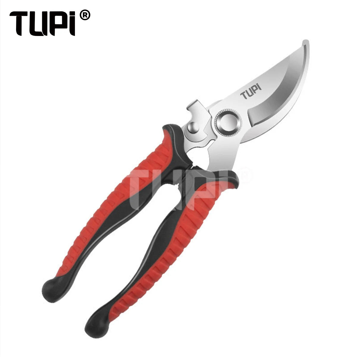 TUPI Professional Bypass Pruning Shears Garden Scissors for Tree Trimming Durable Hand Clippers with Ergonomic Non-Slip Handle
