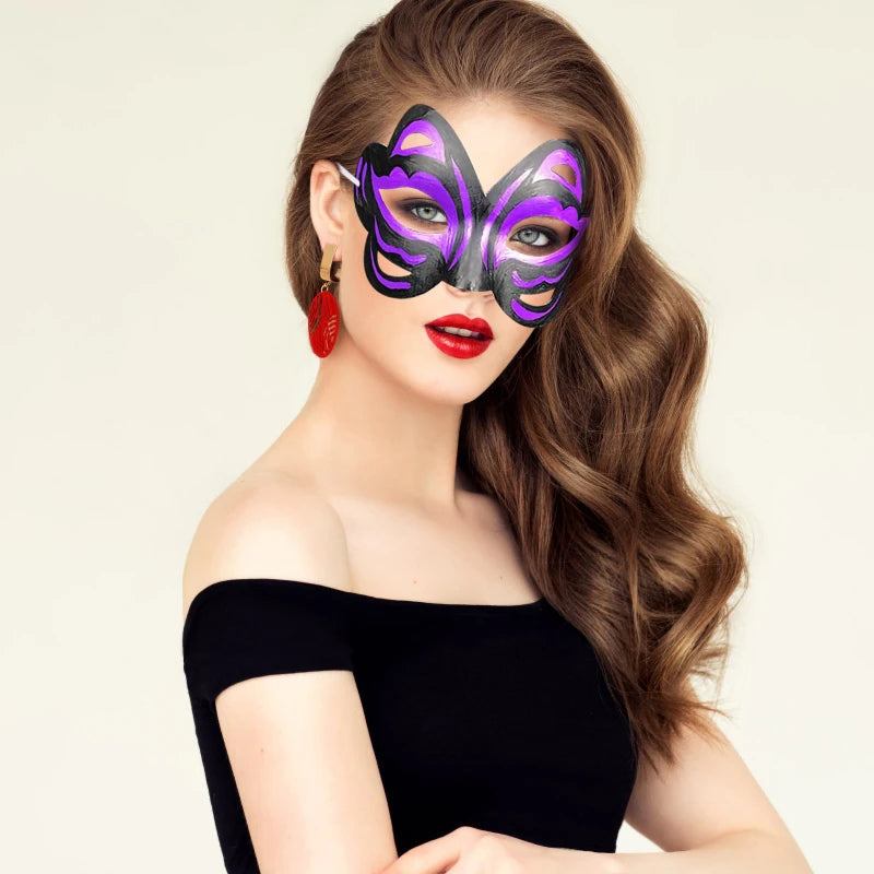 12/20/24 Pcs Halloween Mask DIY Paintable Blank Mask Paper Art Masks DIY Painting Masks For Masquerade Cosplay Party
