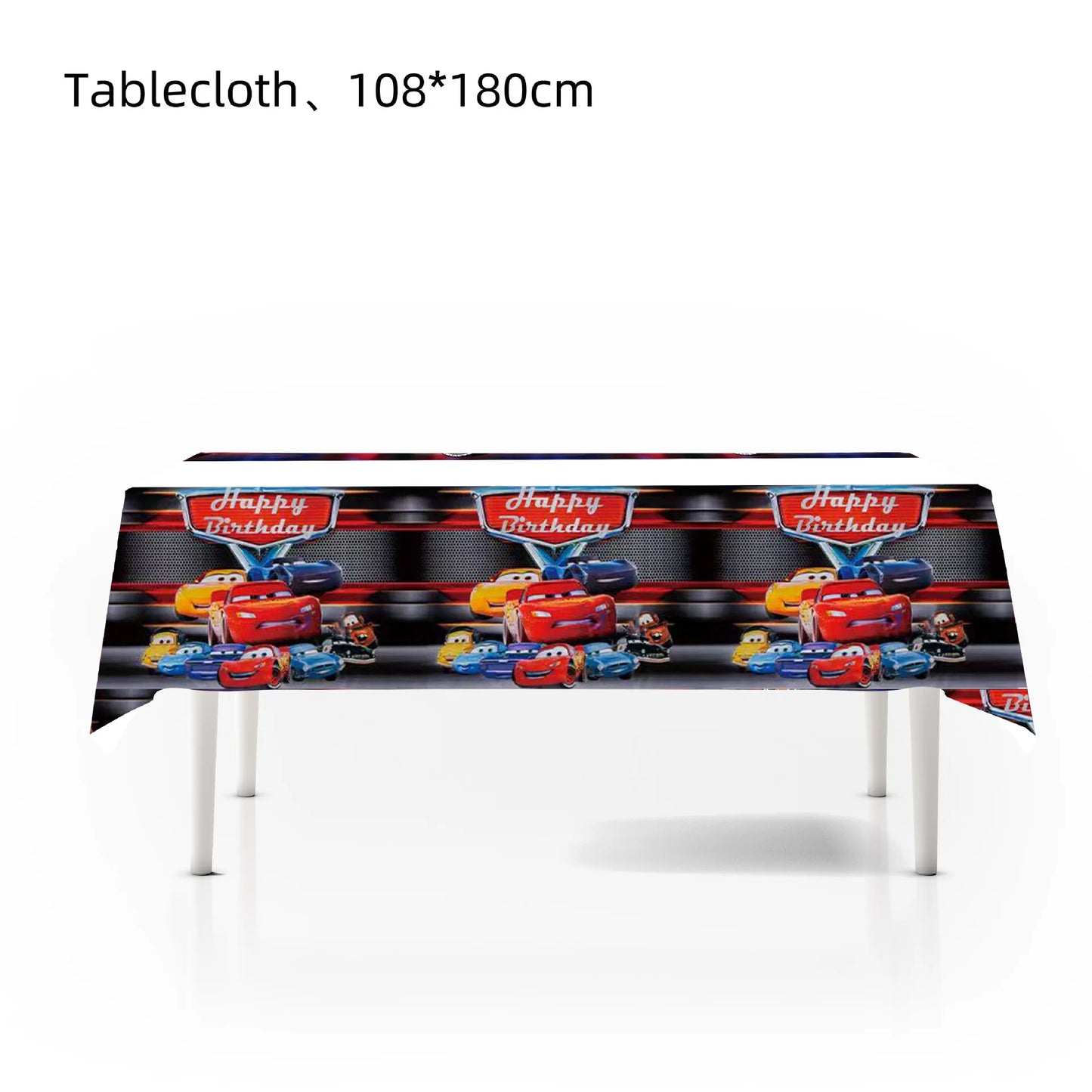 Disney Cars Birthday Decoration, Cartoon, Lightning Mcqueen, Paper Plates, Napkins, Cups, Balloon, Event Supplies, Baby Shower