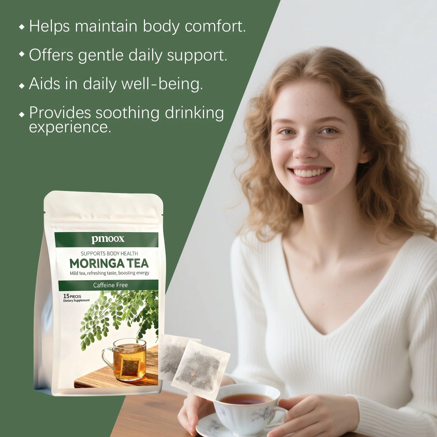 Moringa Extract Tea Plant Ingredients Individually Packaged Cross-Border Exclusive Direct Factory Sale Support OEM Customization
