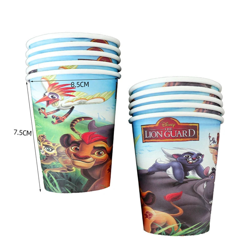 Disney The Lion King Birthday Party Decoration New Plates Cups Napinks Tablecloth King Lion Birthday Balloon Party Favor Balloon