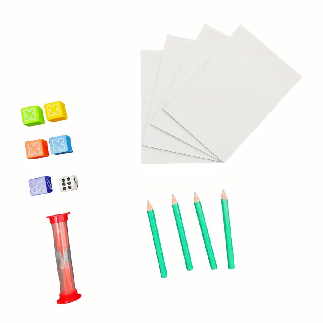 English Version of the Card Game, Pictionary (Party Version), a Game Specifically Designed for Parties, a Board Game, Suitable as a Gift (Colors May Vary Slightly)