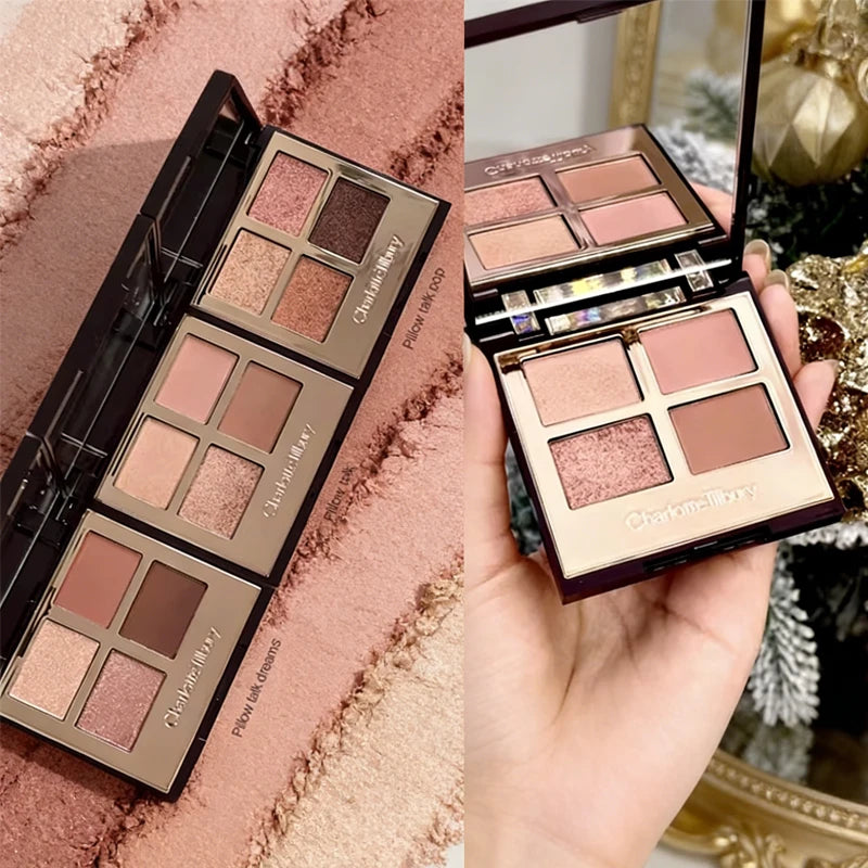 Charlotte Tilbury CT Makeup Sets Highlighters Lip Blam 4 Color Eyeshadow Palette Lip Gloss Lip Blam Set Pillow Talk Long Lasting