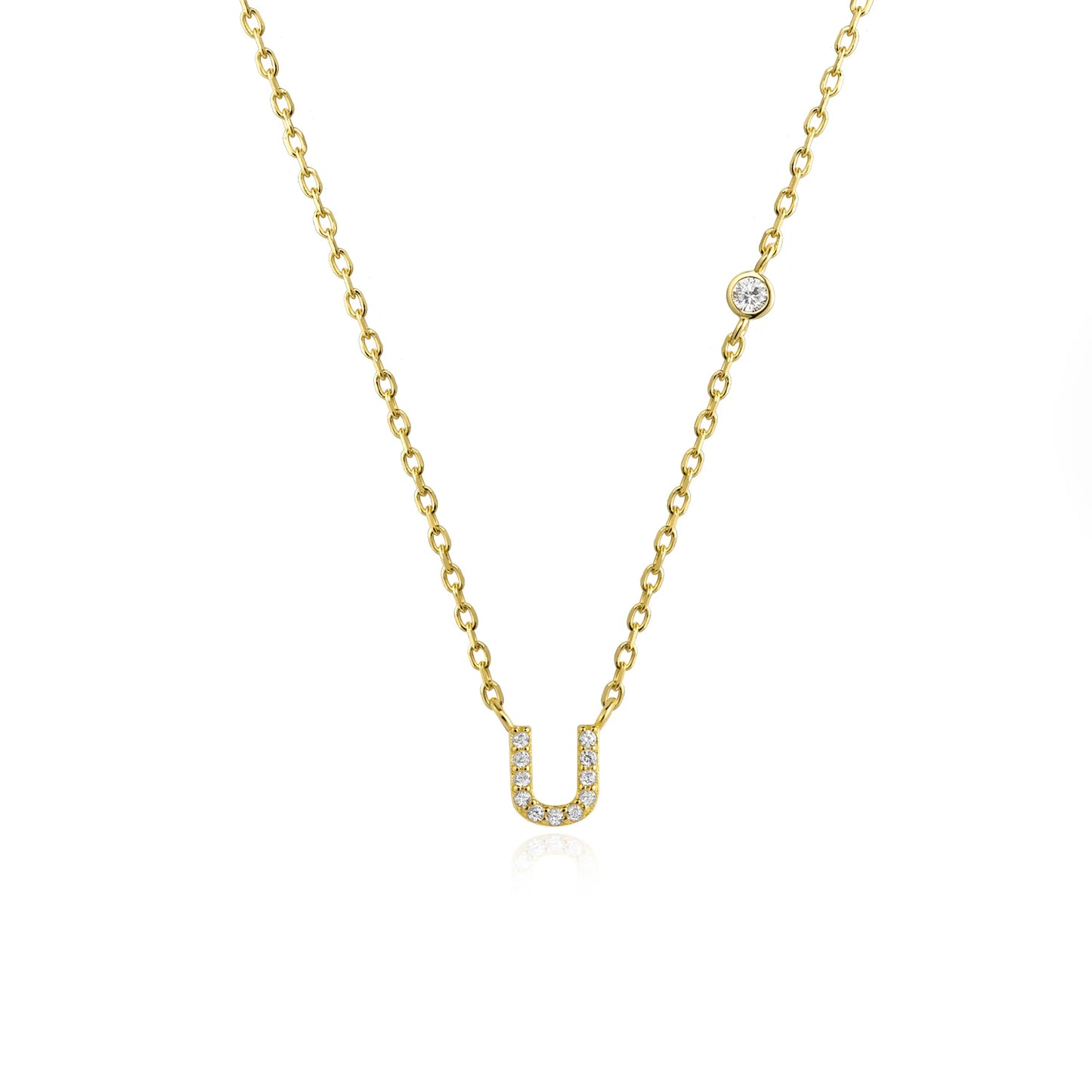 ANDYWEN 925 Sterling Silver Gold Small 26 Letters A- Z Zircon CZ Pendant Monogram Necklace Me 2020 Initial Alphabet M A Jewelry