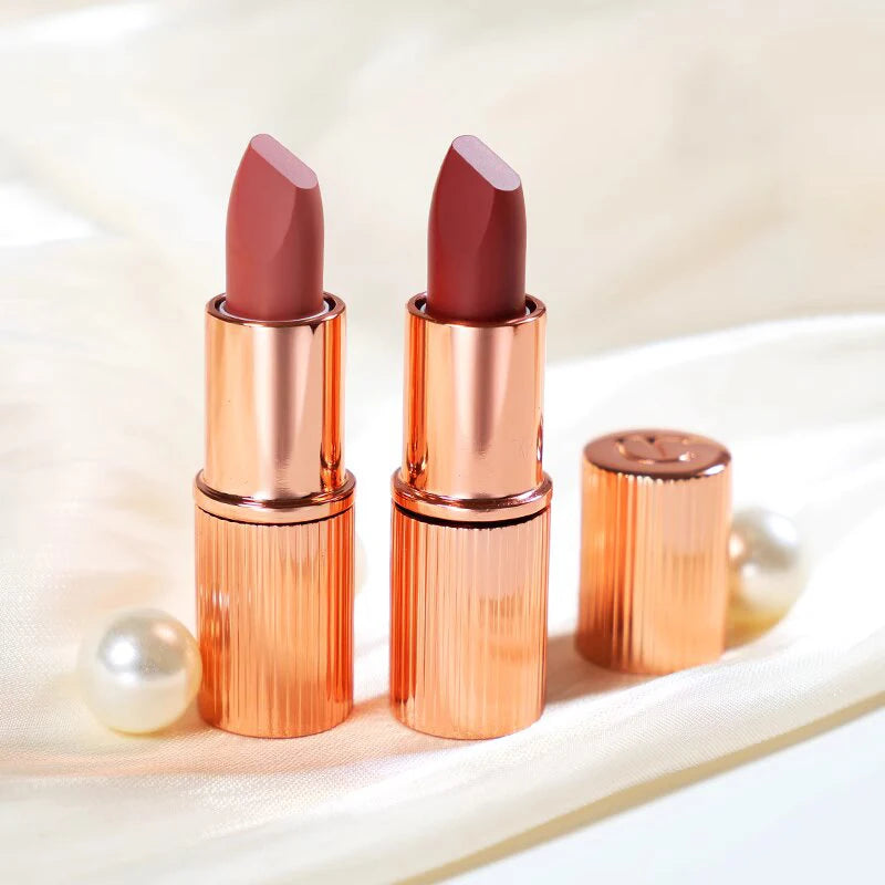 Hot CT Diamond Metal Glitter Rotary Lipstick Waterproof Durable Matte Powder Beauty Blush Wand Natural Color Advanced Cosmetics