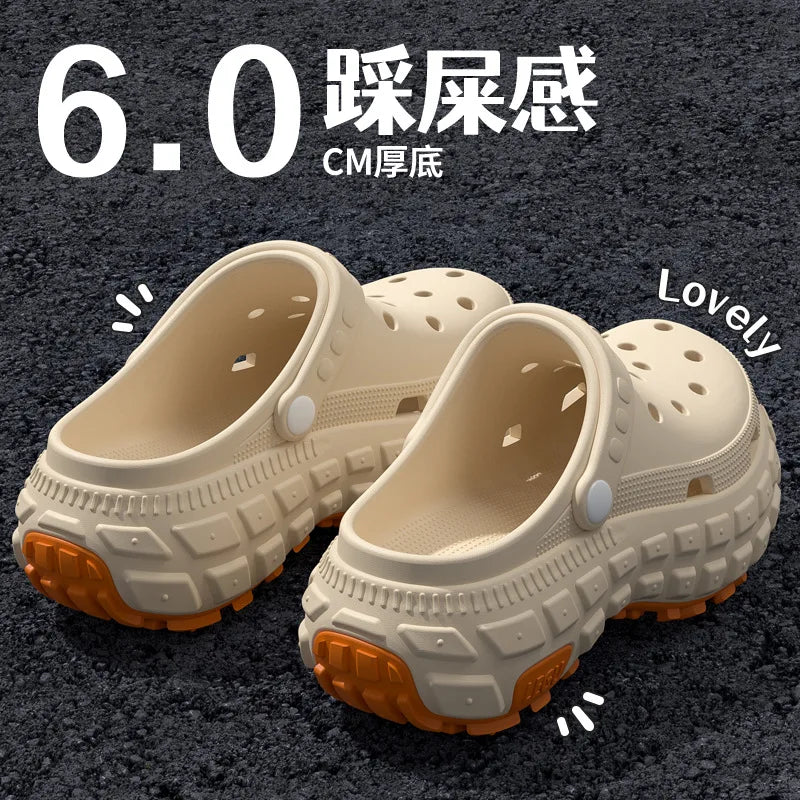 Men's driving breathable non-slip hole shoes summer new deodorant non-slip outer wear wear wear-resistant fishing beach sandals