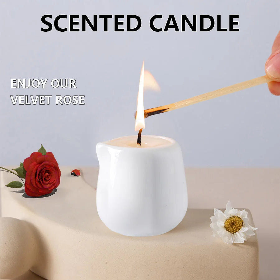 1PC Massage Oil Candles，luxury aromatherapy candles，for Stress Relief and SkinMoisturizing, SM Product Scented Candle Body Oil