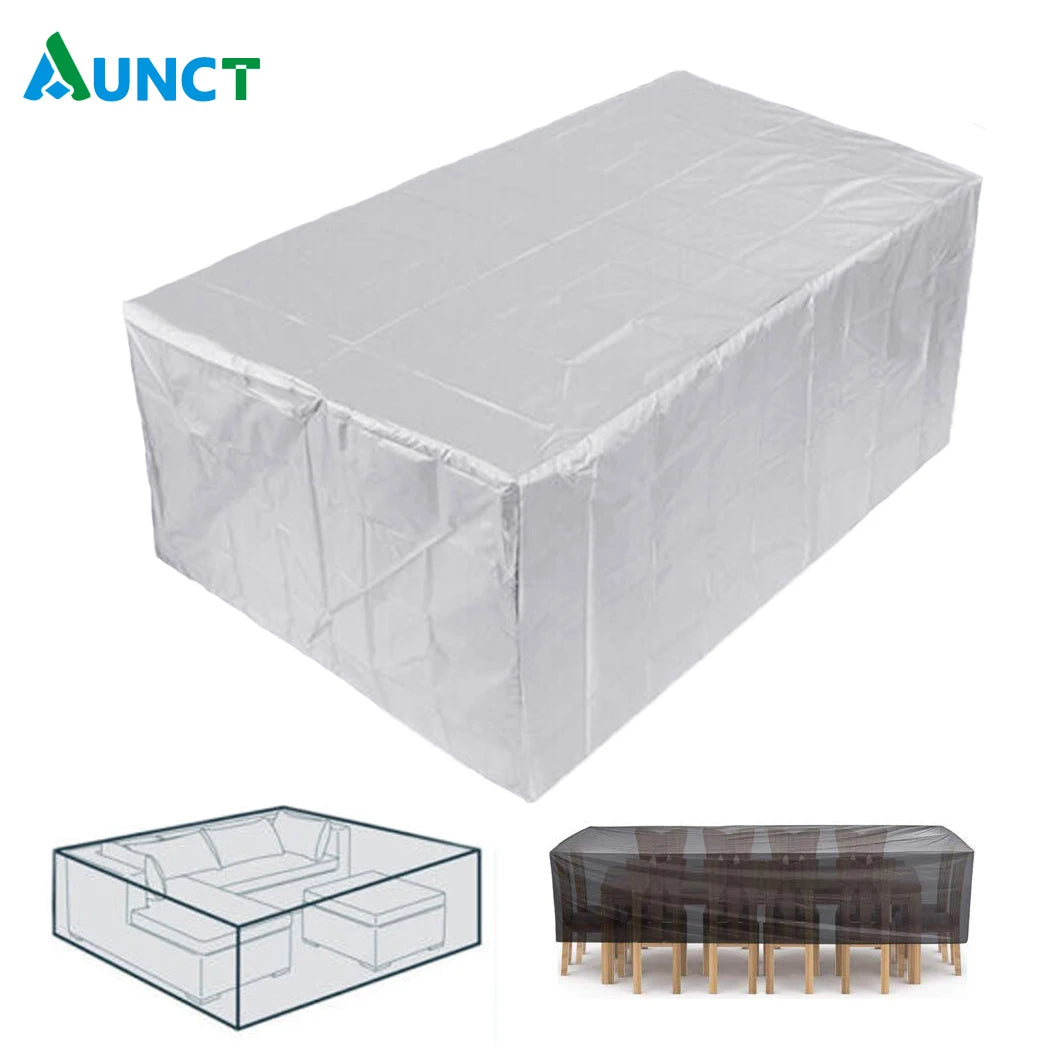 Outdoor Waterproof Garden Furniture Covers Patio Rain Snow Garden Cover for Table Sofa Chair Gray Big