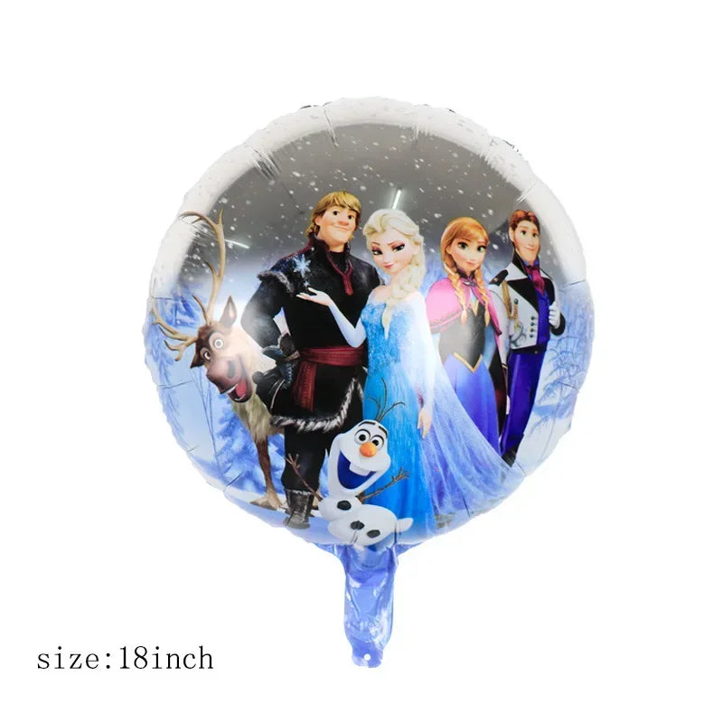 1pcs Princess Frozen Balloon Cartoon Elsa Anna Olaf Foil Balloon for Children's Birthday Party Baby Shower Decoration