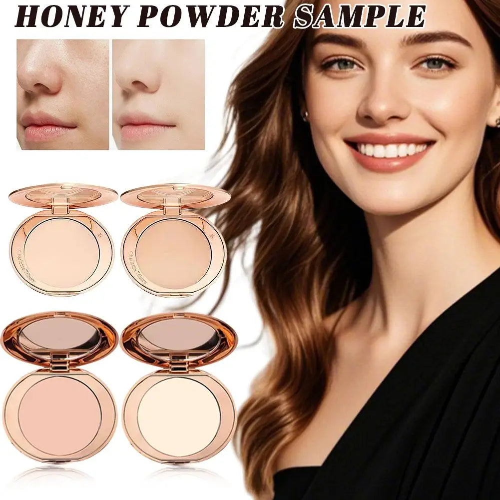 Portable Setting Powder Flawless Powder Natural Makeup Long-lasting Oil Control Waterproof Skin Brightening Concealer for Woman