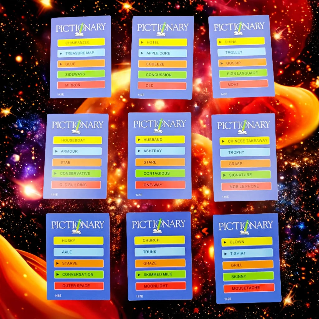 Pictionary (Party Version), a Game Specially Designed for Parties, Card Game, Board Game, Suitable as a Gift (Slight Color Difference)