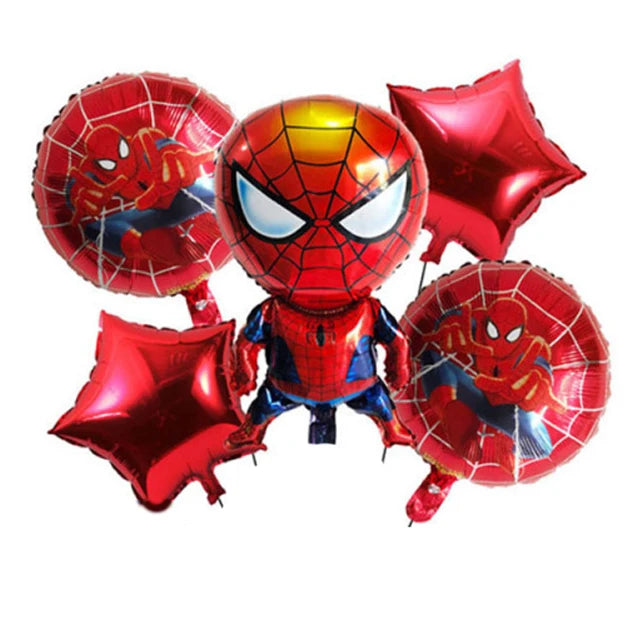 Spiderman Theme Birthday Party Decoration Blue Red SpiderMan Disposable Tableware Set Banner Balloons for Baby Shower Kids Gifts