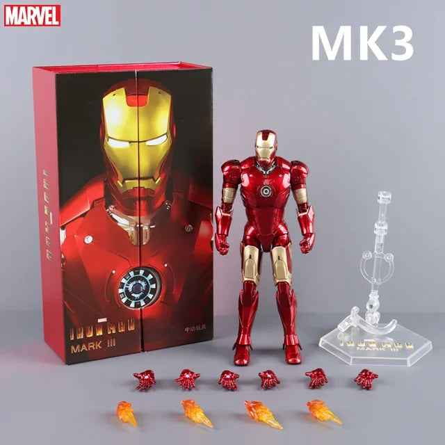 ZD Toys Iron Man Action Figure Joint Movable MK1 MK3 MK6 MK7 MK42 MK45 MK50 MK85 MK17 MK33 MK39 Adult Collection Figure Gift