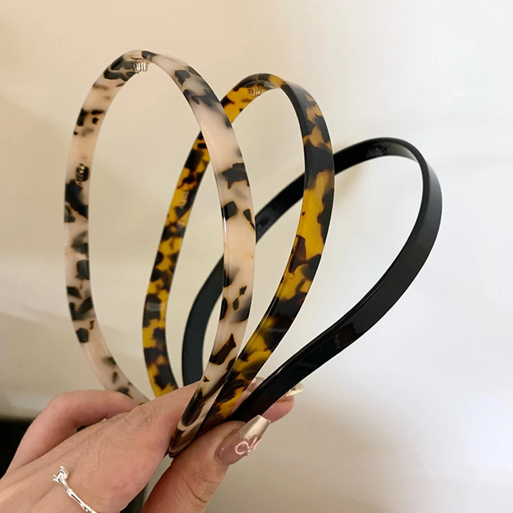 Fashion Sunglasses shaped Headband Anti-Slip Acrylic Hairbands for Women Invisible Hair Hoops Fixed Headband Hair Accessories