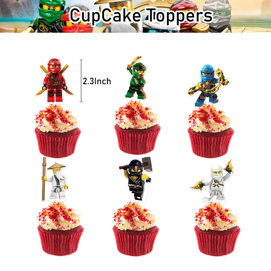 Ninja Birthday Party Decorations New Paper Tableware Plates Cups Napkins Tablecloth Background Balloon Supplies Deco For Kid Boy