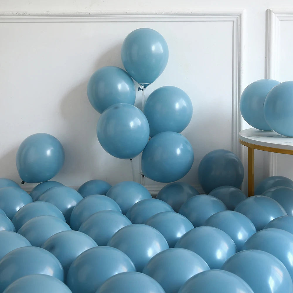 127Pcs Starfish Themed Balloon Garland Kit Beach White Twilight Blue Latex Balloon Ocean Hawaii Birthday Baby Shower Party Decor
