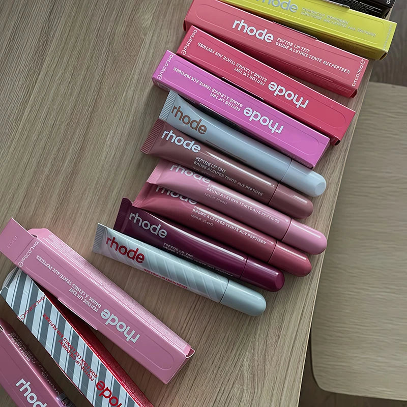 Rhode Magnetic SNAP-ON LIP CASE Phone Case with Box for IPhone 15 16 14 13 12 11 Pro Max 17 Air Lip Gloss Holder Soft Silicone