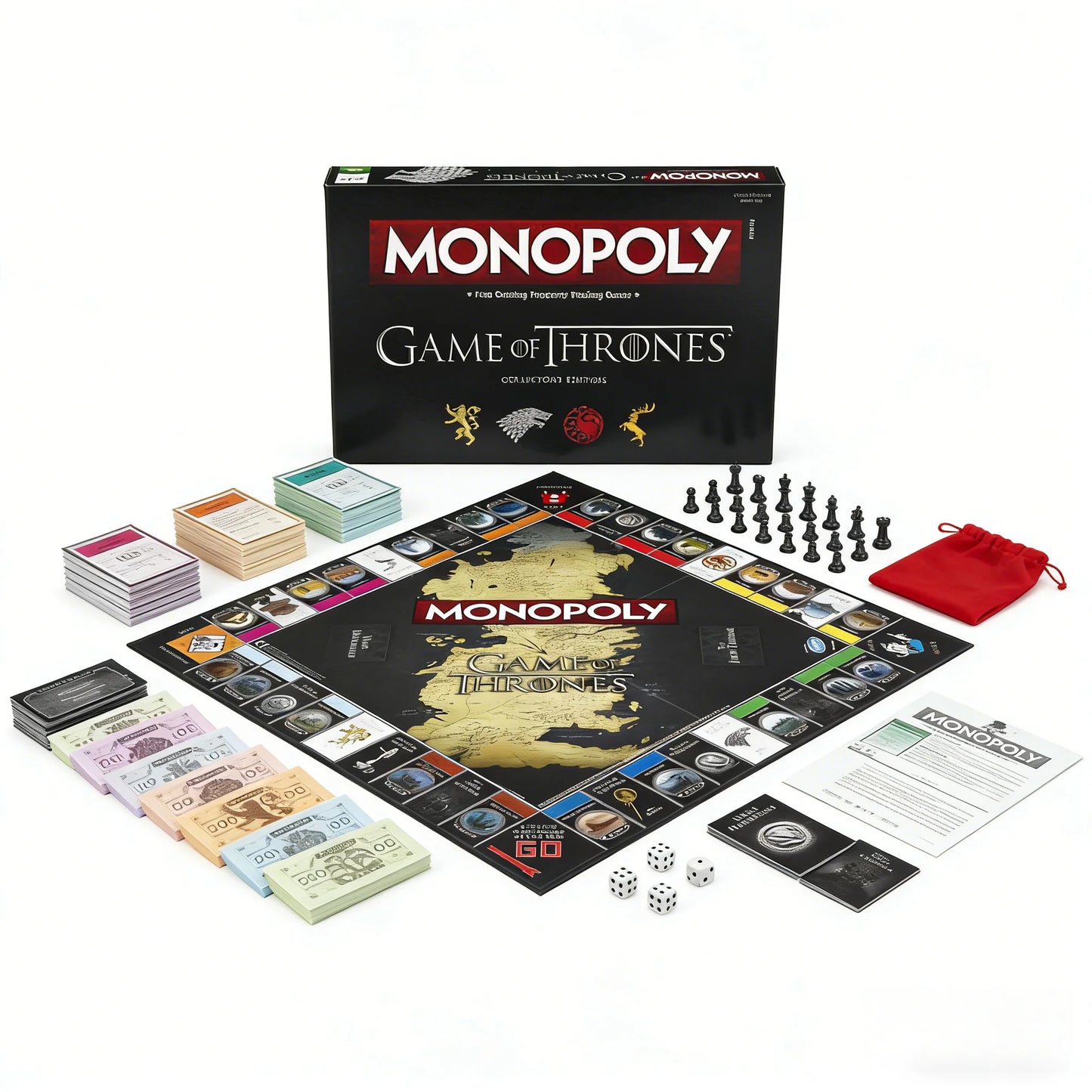 Game of Thrones Collector's Edition Monopoly Board Game | Westeros Territory Theme | Fans' first choice for collection