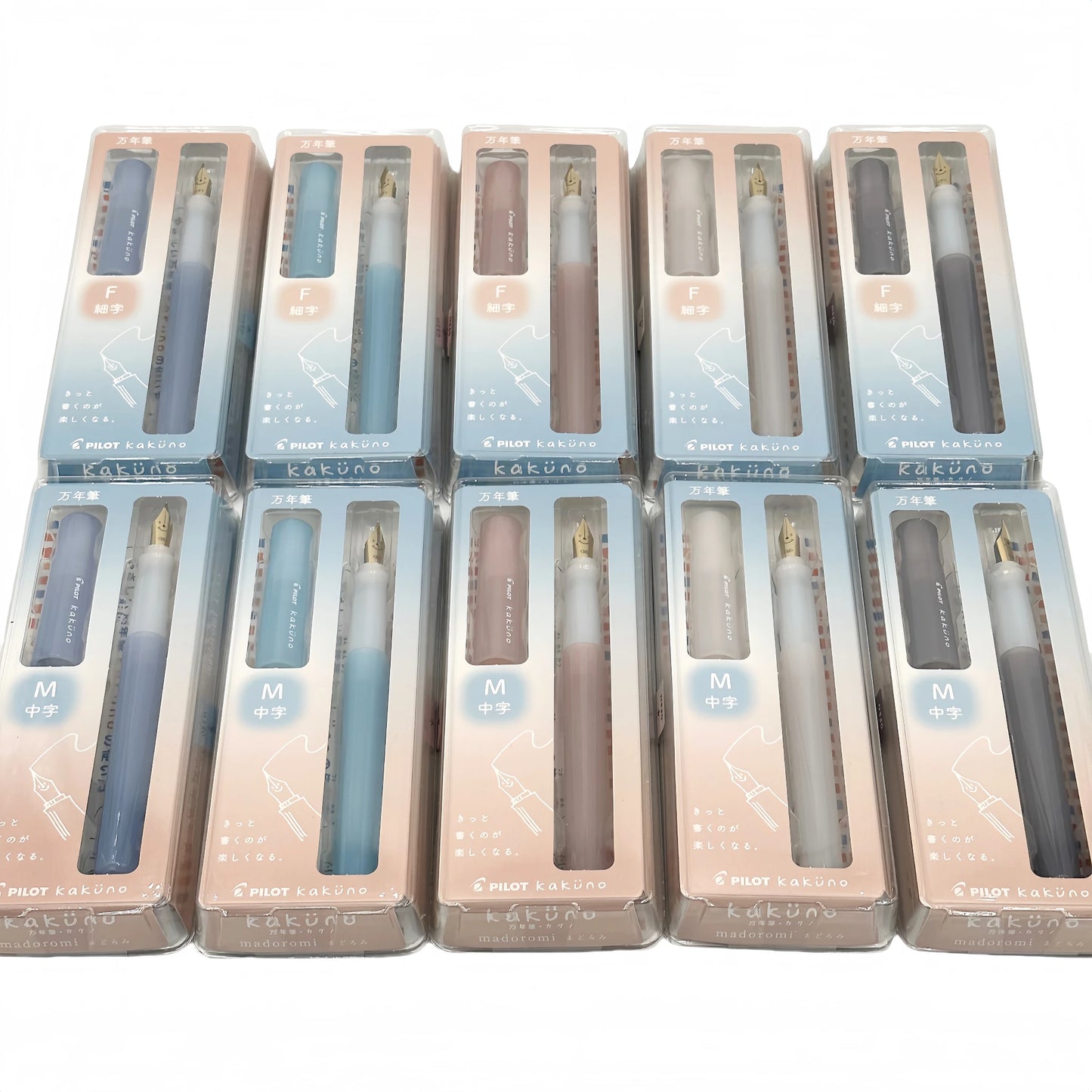 PILOT kakuno Fountain Pen,Multi-Colors Dreamy/Smile Family Series 0.4~0.7mm Nib Writing Calligraphy Pen Perfect Gift For Student