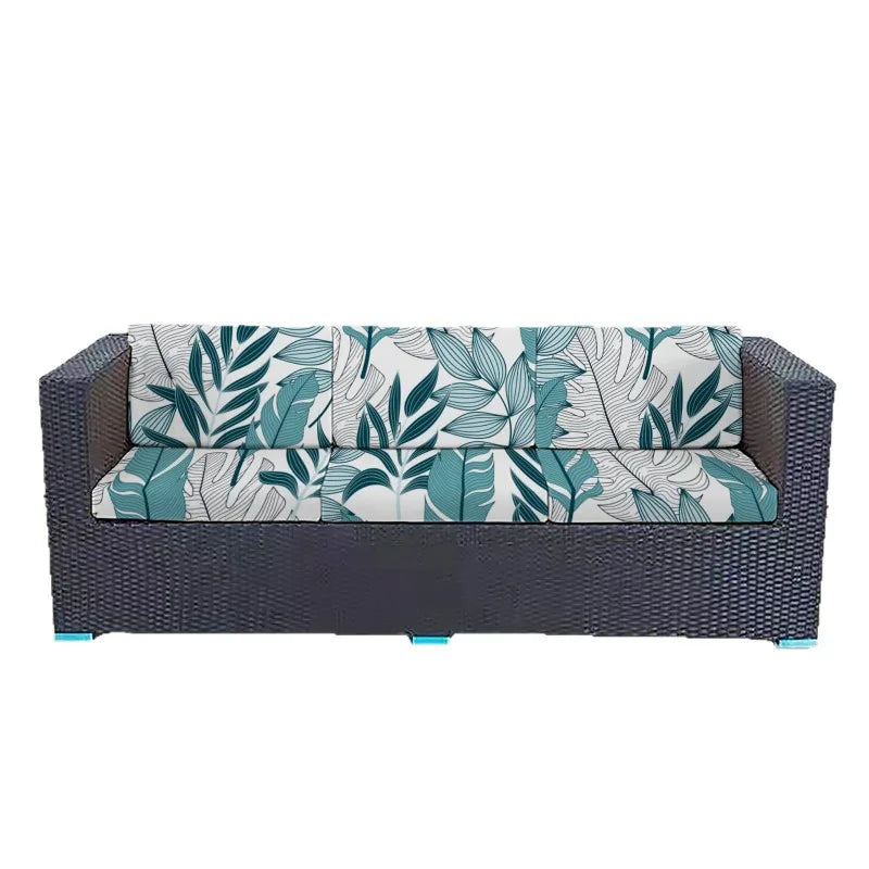1PC Patio Stretch Sofa Cushion Covers Outdoor Cushion Cover Replacement Couch Slipcover Flexibility Porch Furniture Protector