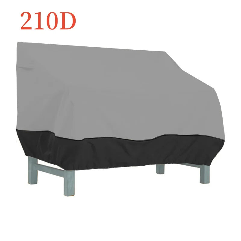 210D Multi Person Gray Outdoor Sofa Chair Cover,Garden,Courtyard,Sunscreen,Windproof,Rainproof,Snow Proof,Furniture Dust Cover