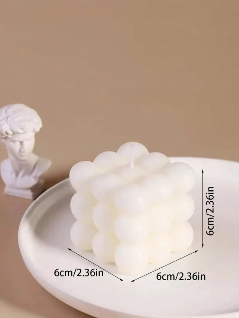 1pc Creative Ball-Shaped Soy Wax Magic Cube Aromatherapy Candle, High-End Wedding Favor Gift, Handmade Decorative Object