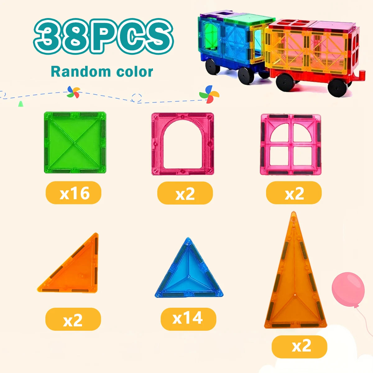Magnetic Building Blocks Magnetic Force Plate Children's Toys, Creative Architect Toys, Handheld Children's Gifts