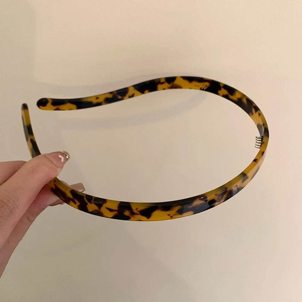 Fashion Sunglasses shaped Headband Anti-Slip Acrylic Hairbands for Women Invisible Hair Hoops Fixed Headband Hair Accessories