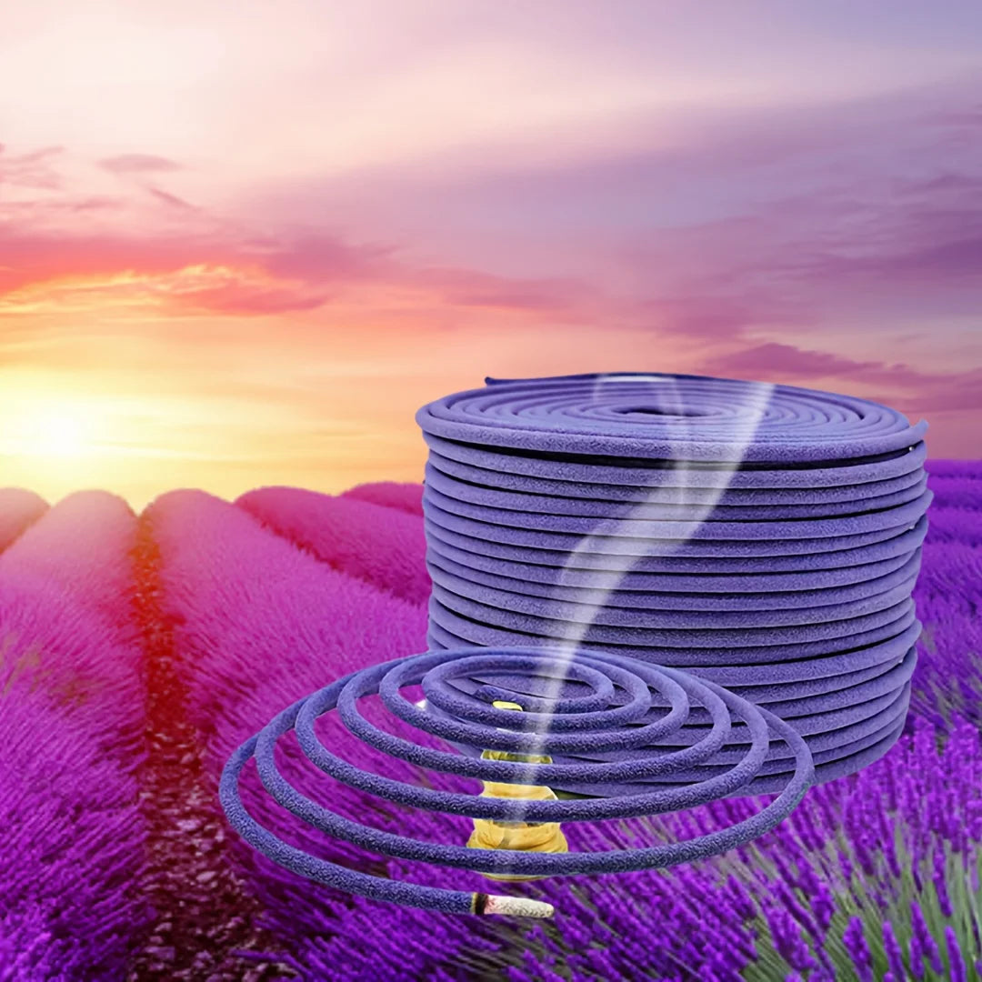 Lemongrass Lavender Essential Oil Coils Aromatherapy For Meditation Yoga Outdoor Poolside Patio Porch Deck Camping Long Burning