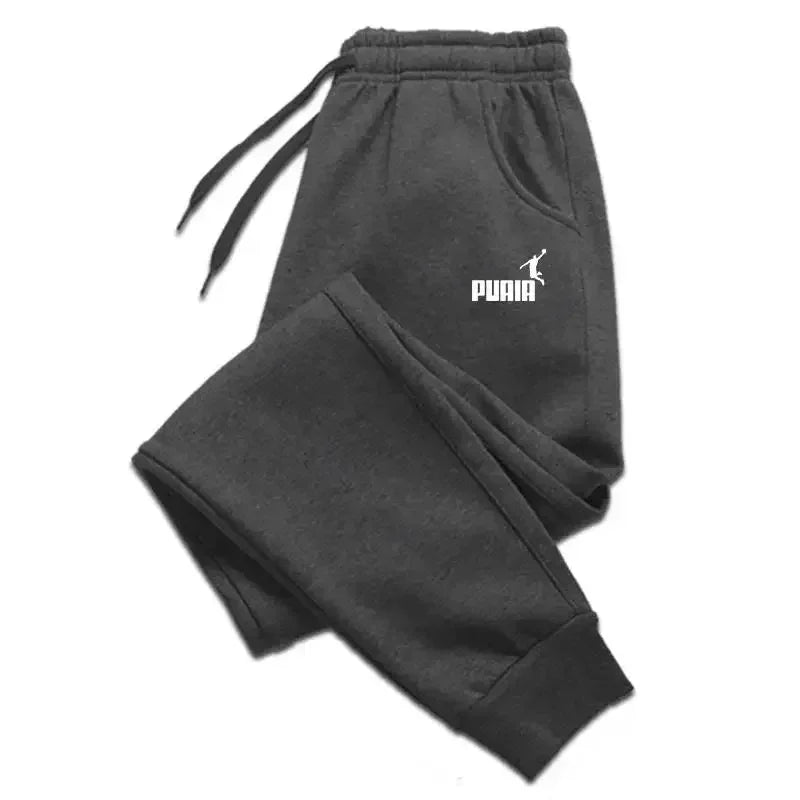 2025 Men's trousers for autumn and winter, men's casual pants, fashionable soft sportswear pants, jogging sports logo print