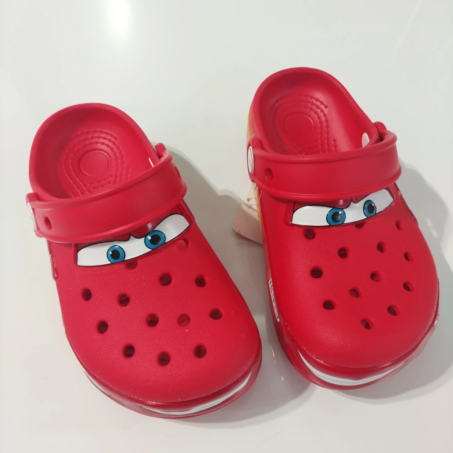 95 Automotive Theme Children Glowing Slippers Outdoor House Slippers Non-Slip Wear-Resistant Baotou Beach Sandals Practical Gift