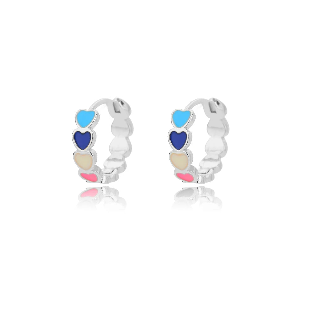 Simple Heart Drop Earrings For Women Stainless Steel Brand Fashion Ear Cuff Piercing Dangle Earring Jewelry Gifts Bijoux Femme