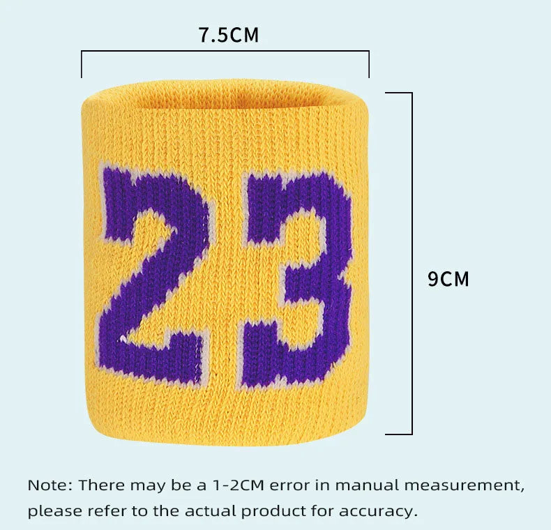 Cotton Athletic Headband Number 24 Elastic Sweatband Protection Basketball Tennis Sport Adult Kids Gym Fitness Sweat Hair Band