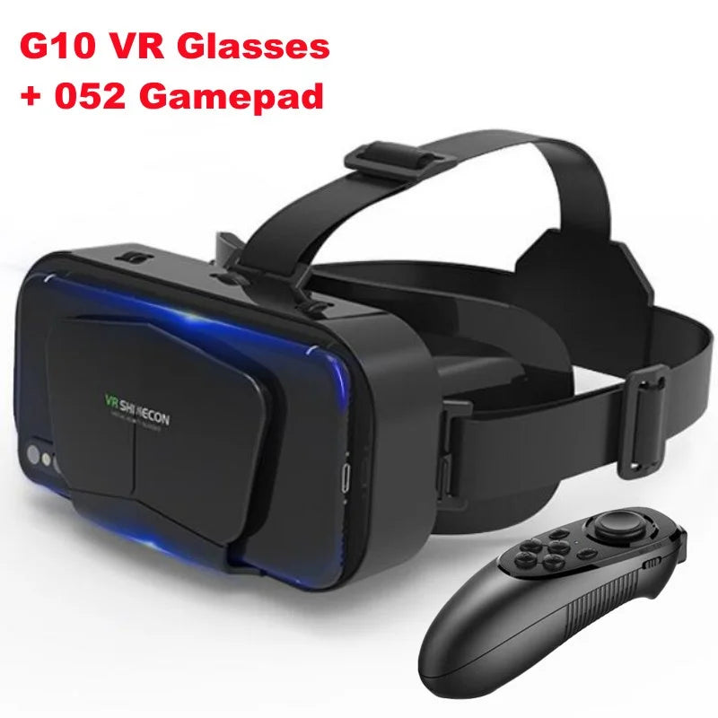 G10 IMAX 3D Movies Giant Screen Virtual Reality Glasses Google Cardboard Box VR Helmet for 4.7-7" Phone,Support Game Controller