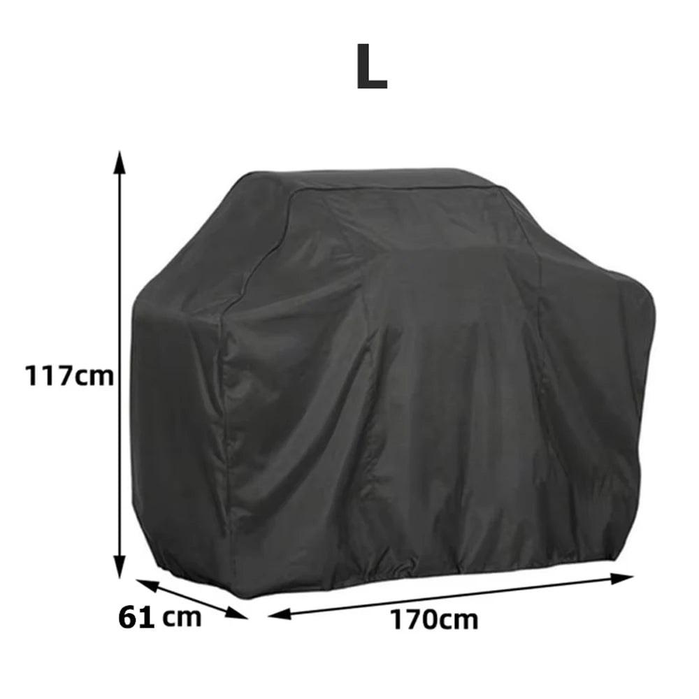 8 Size BBQ Cover Outdoor Dust Waterproof Weber Heavy Duty Grill Cover Rain Protective Outdoor Barbecue Cover Round
