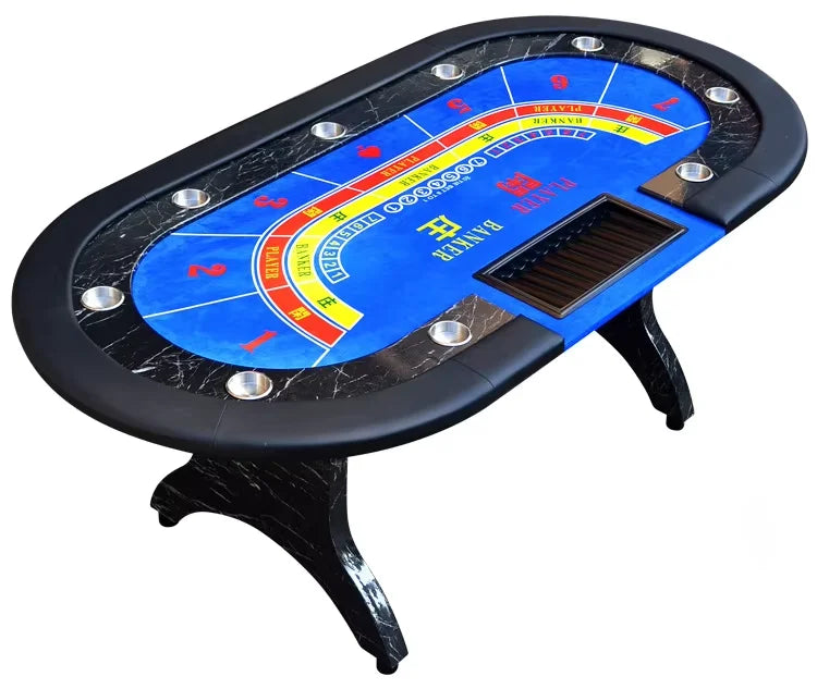 Wooden Multi Games 3 in 1 Player Banker Baccarat Roulette Wheel Black Jack Blackjack Poker Table for Home Casino Hotel Bar Club