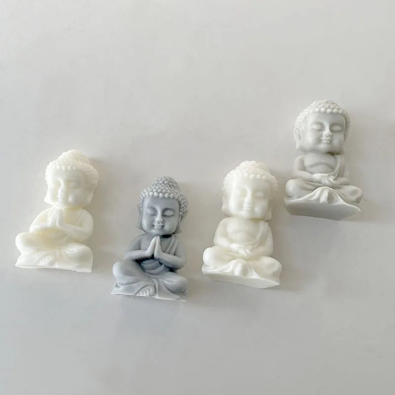 Creative Lotus Flower Buddha 3D Silicone Candle Soap Mold Home Decoration DIY Aromatherapy Gifts moldes de silicona silicone