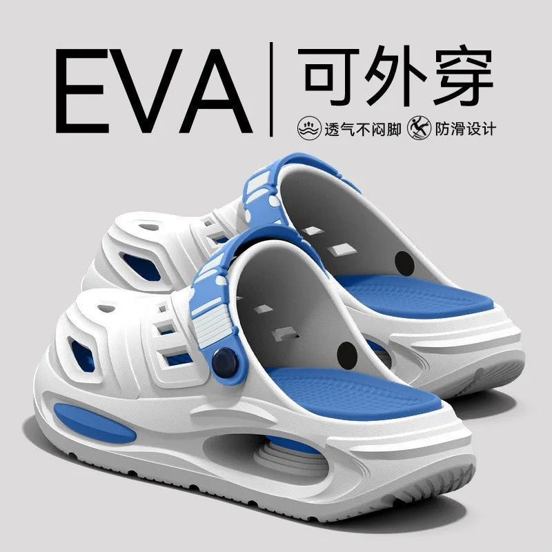 Men's driving breathable non-slip hole shoes summer new deodorant non-slip outer wear wear wear-resistant fishing beach sandals