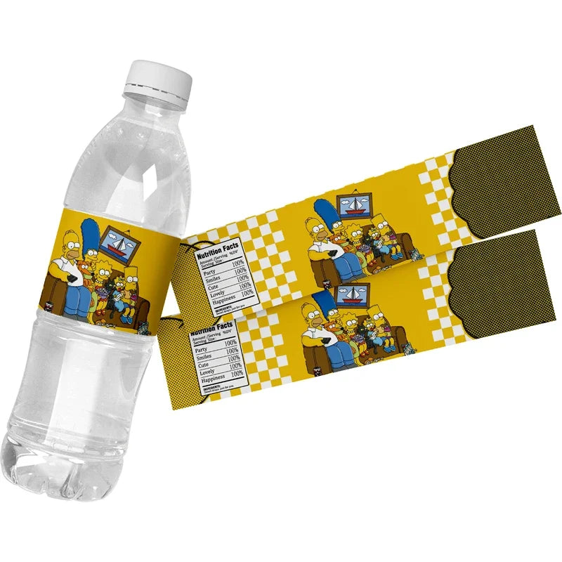 THE SIMPSONS GAME Baby Shower Kids Toy Aluminum Foil Digital Balloon Set Birthday Party Decor and Napkins Disposable Tableware