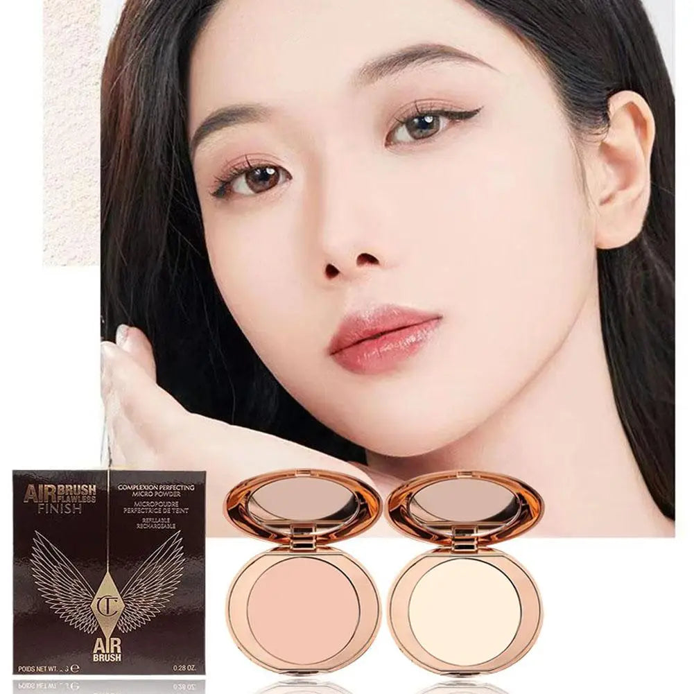 Portable Setting Powder Flawless Powder Natural Makeup Long-lasting Oil Control Waterproof Skin Brightening Concealer for Woman