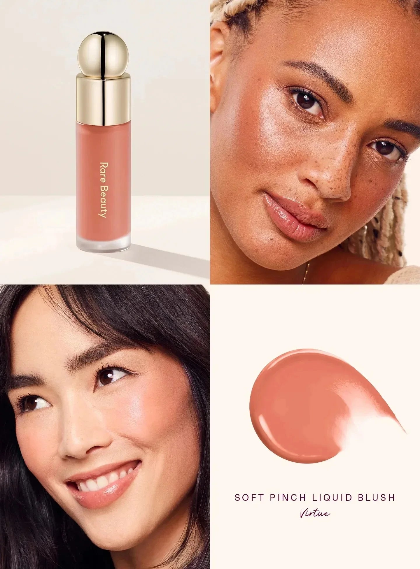 Rare Beauty Lipstick Blush Cream Grace Liquid Blush Waterproof Mositure Face Contour Shadow Blusher Liquid Blusher Plump Makeup
