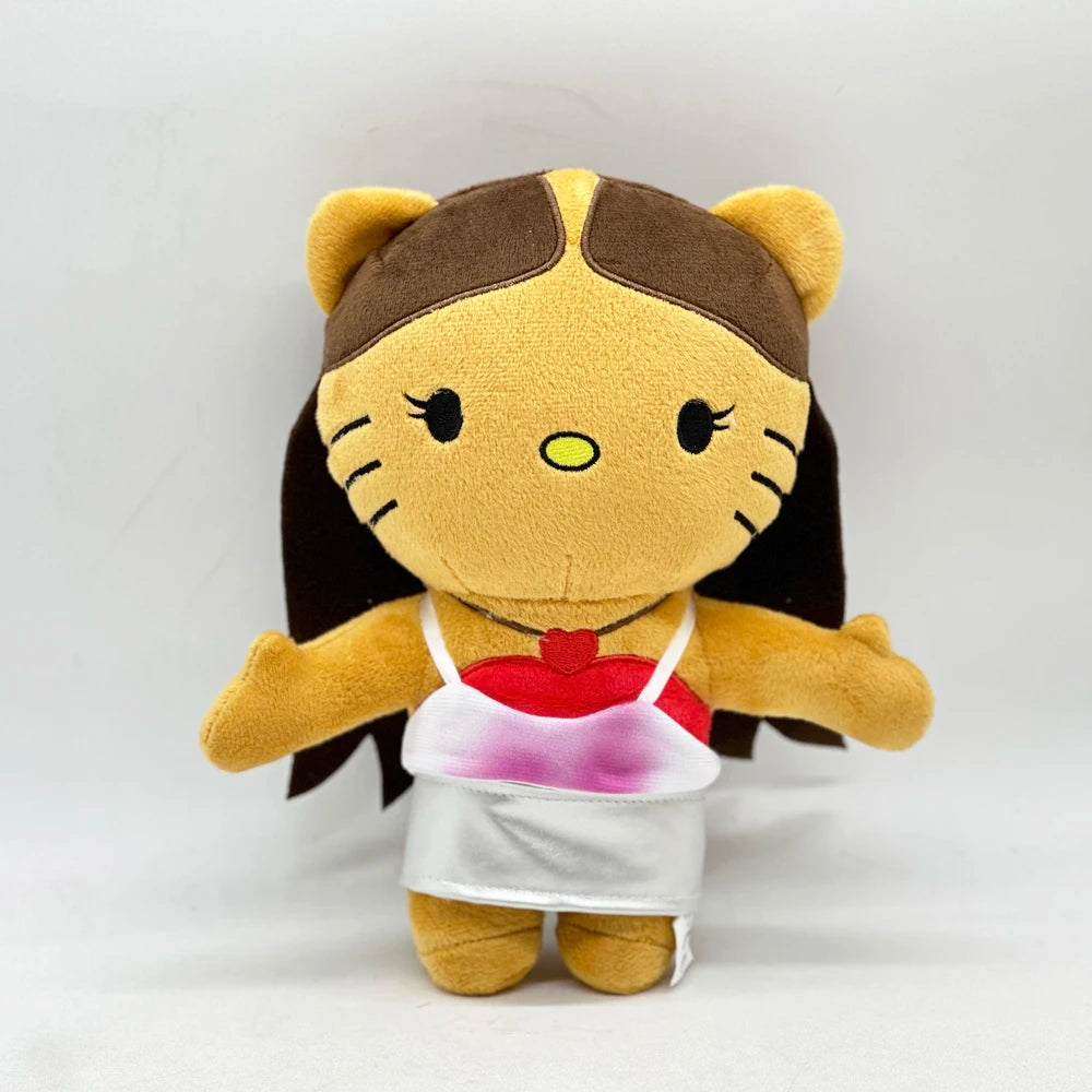 New Hello Kitty Ken Carson Rapper Trippie Taylors Plush Toy Doll with Clothes Stuffed Soft Plush Toys Fans Collect Gifts