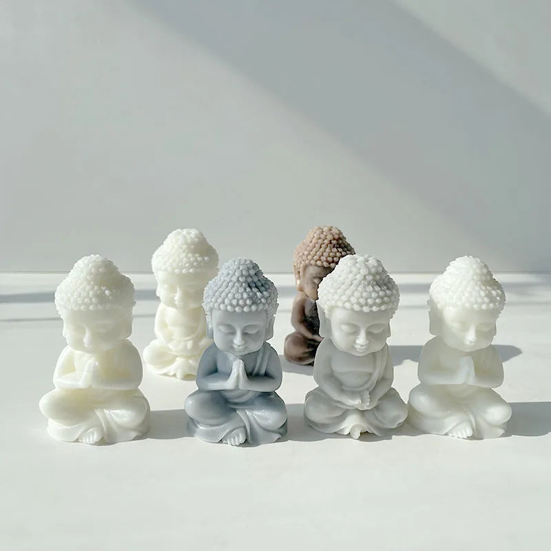 Creative Lotus Flower Buddha 3D Silicone Candle Soap Mold Home Decoration DIY Aromatherapy Gifts moldes de silicona silicone