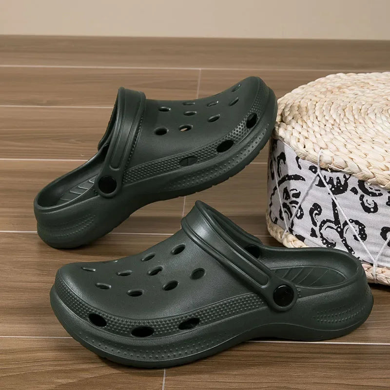 Summer Men Clogs Sandals Men's and Women's Leisure Slippers Beach Slides Home Garden Shoes Outdoor Sandals Plus Size 46 47 48