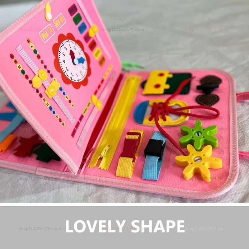 2026 New Montessori Busy Board for Toddlers Sensory Learning Early Education Fine Motor Skills Toy Preschool Kid Educational Toy