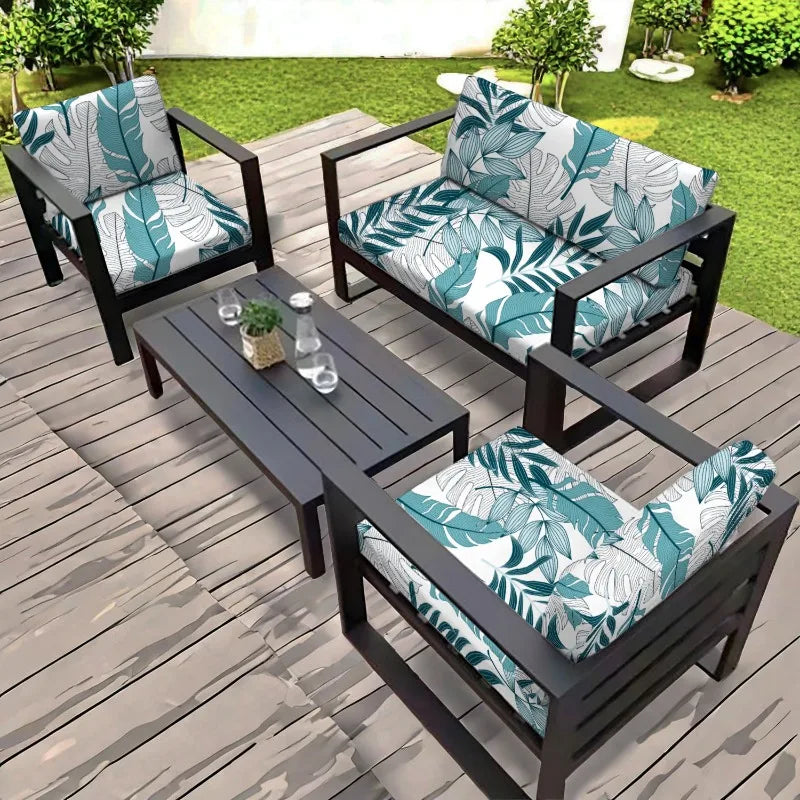 1PC Patio Stretch Sofa Cushion Covers Outdoor Cushion Cover Replacement Couch Slipcover Flexibility Porch Furniture Protector