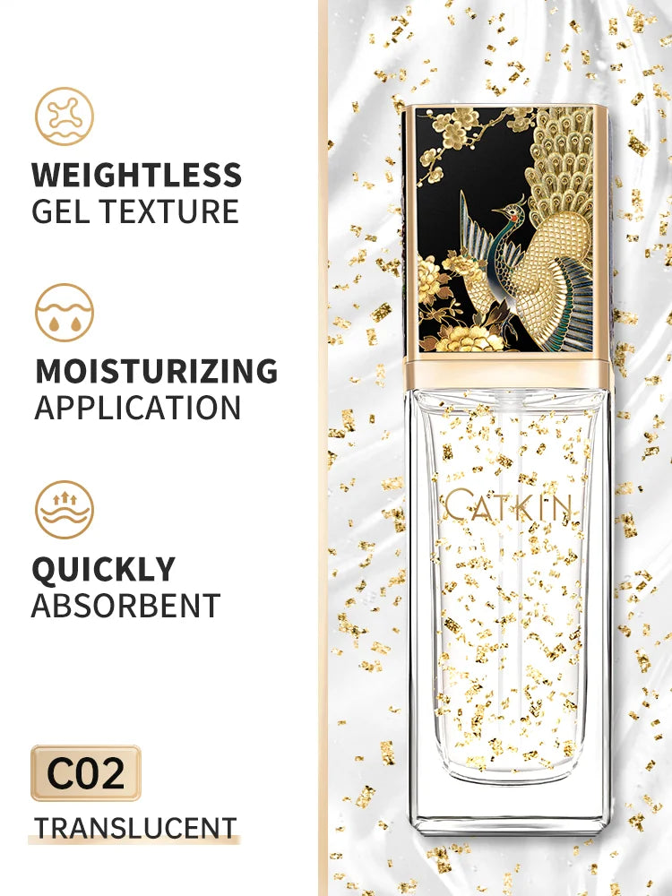 CATKIN Makeup Summer Palace Luxurious Toning & Illuminating Primer, a three-colour blend containing naturally derived ingredient
