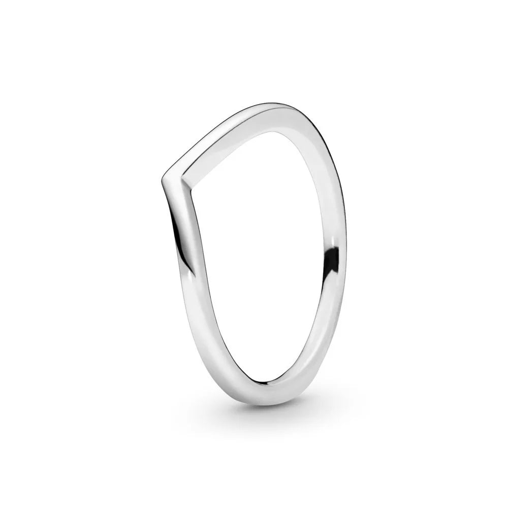 New White Series Original 925 Sterling Silver Women Finger Rings for Women Silver Daisy Mom heart Zirconia Stone Luxury Jewelry