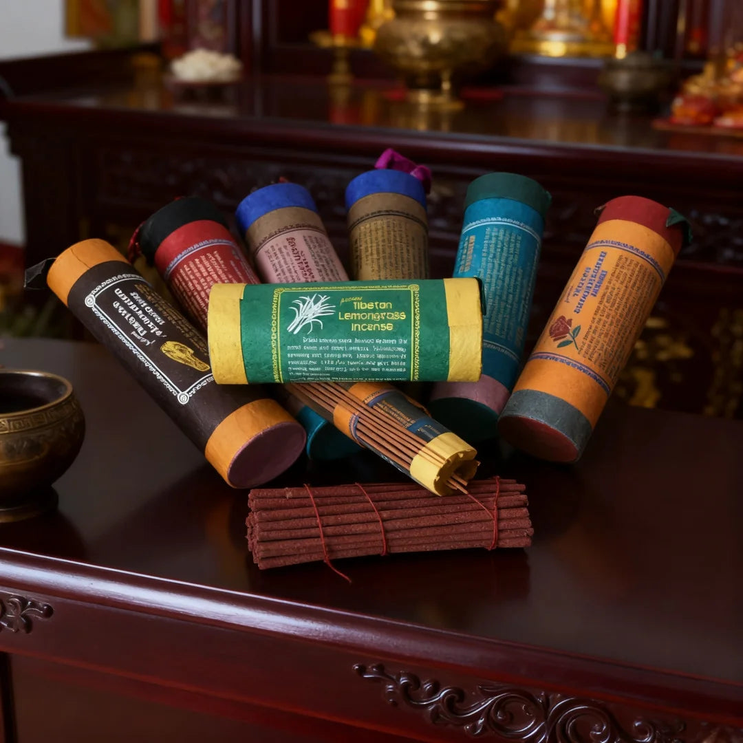 Tibetan Cedarwood Incense Nepal Hand Make Short Sticks Ancient Traditional Incense Spirit Healing Lemongrass Mint Cinnamon Odor