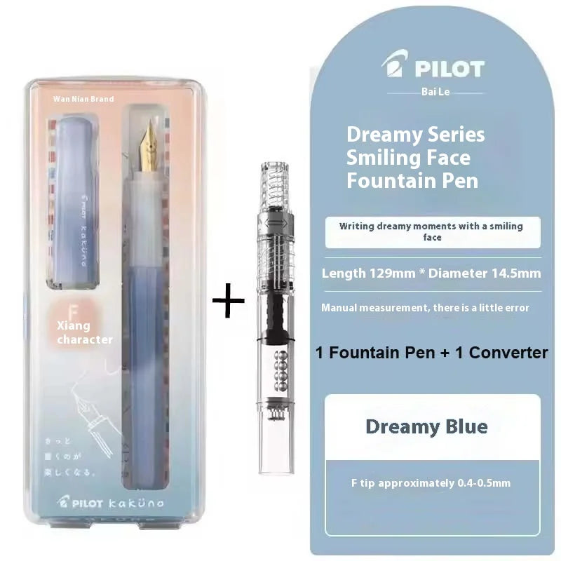 PILOT kakuno Fountain Pen,Multi-Colors Dreamy/Smile Family Series 0.4~0.7mm Nib Writing Calligraphy Pen Perfect Gift For Student